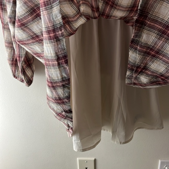 AE Long-Sleeve High Neck Plaid Mini Dress size XS - Picture 8 of 10